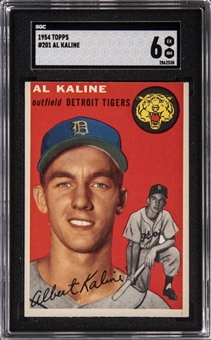 1954 Topps #201 Al Kaline Rookie Card - SGC EX-NM 6